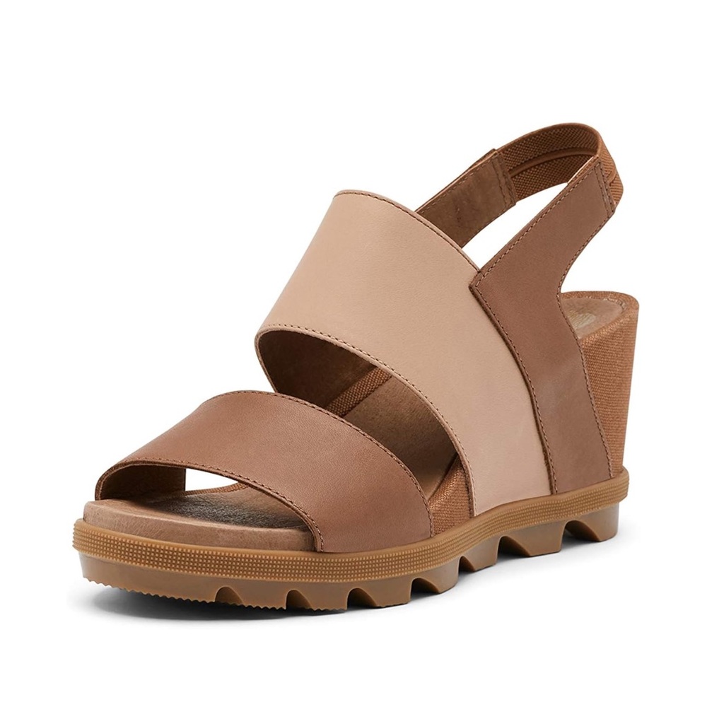 Sorel Joanie Camel Wedge Sandals